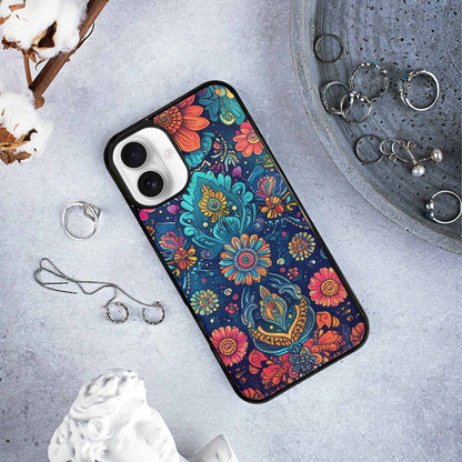 iPhone 16 Plus Case — Paisley Mandala, Custom Printed Phone Case