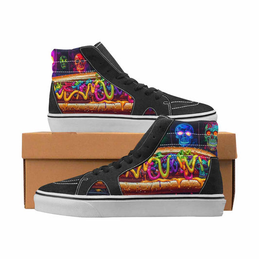WOMEN'S Skulls High Top Canvas Statement Y2K All Over Print Shoes