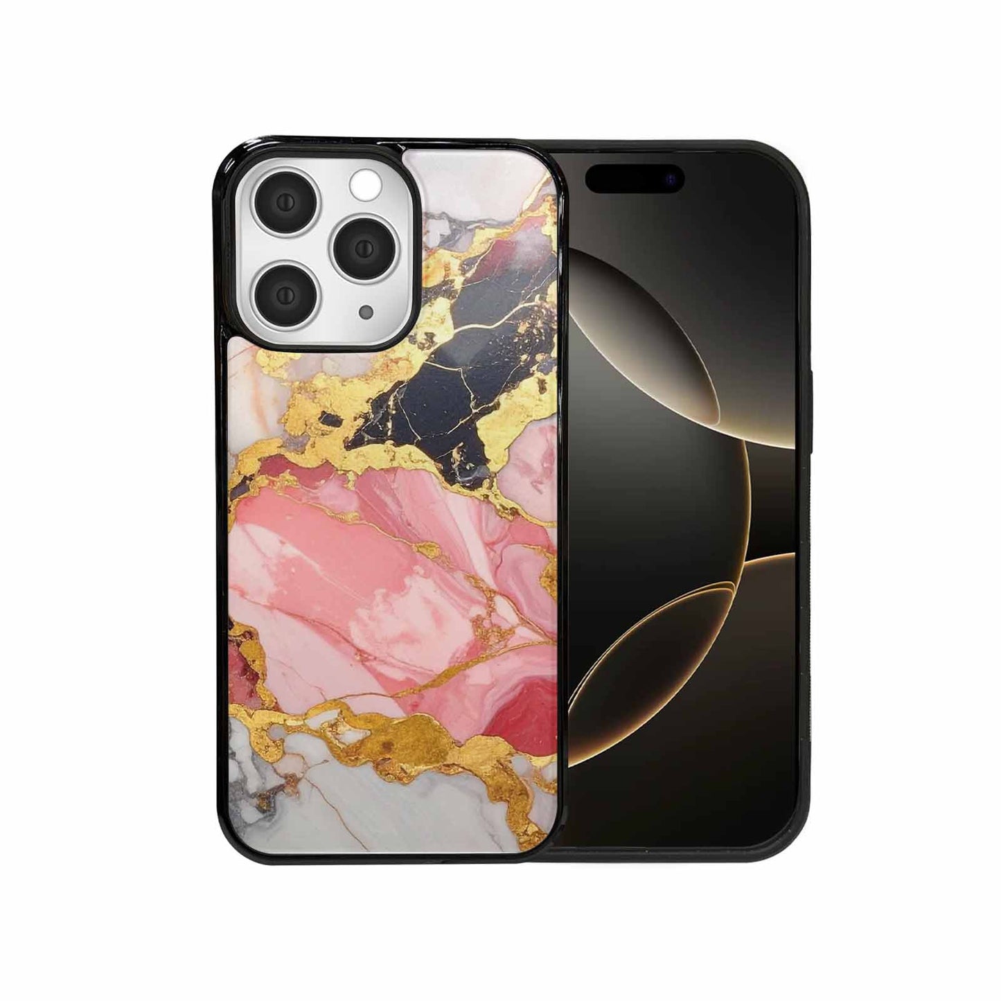 iPhone 15 Pro Max Case — Marble Vein Marble Veins Pattern Hundreds, Custom Phone Case