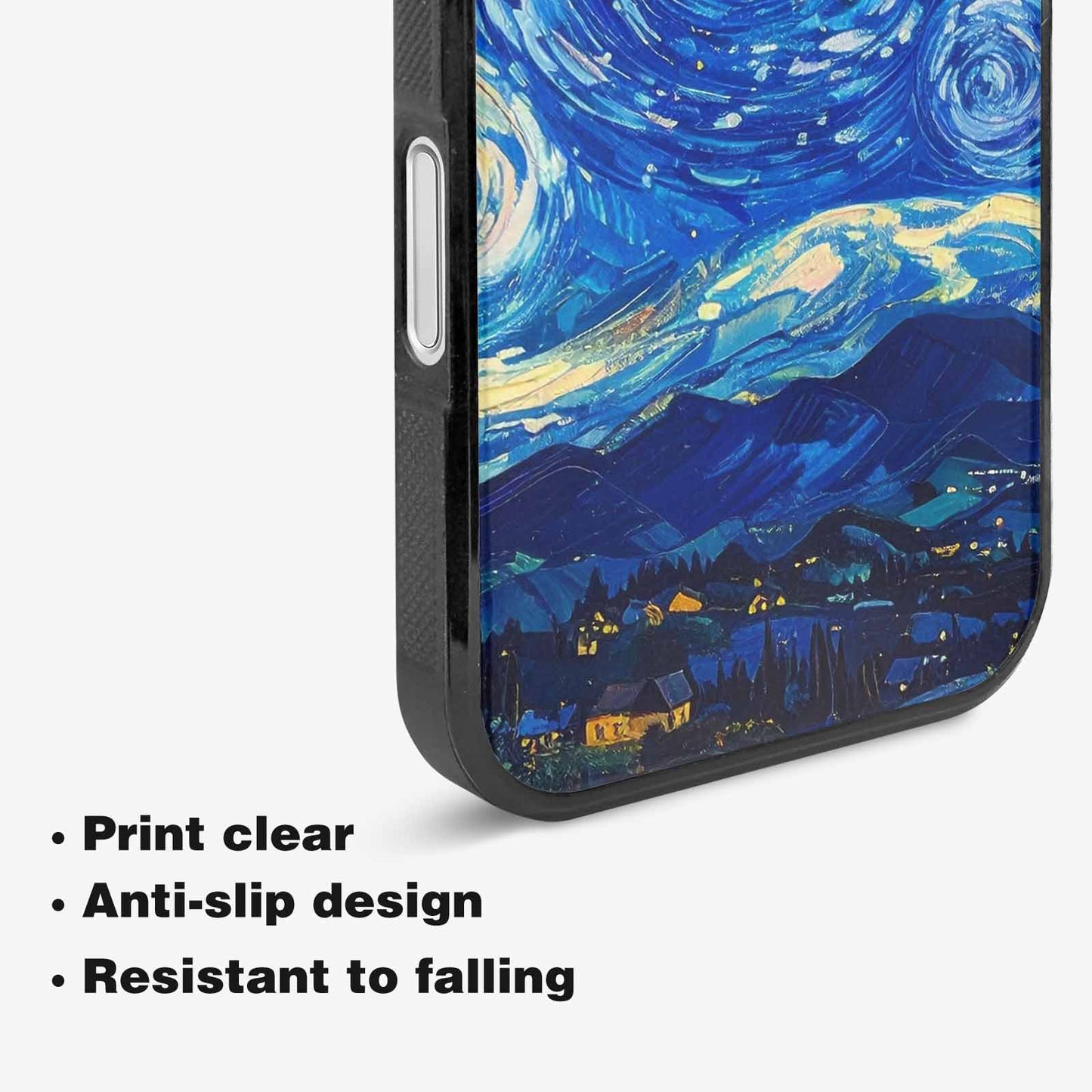 iPhone 16 Case — Starry Night Van Gogh Paint Art, Personalized Phone Case