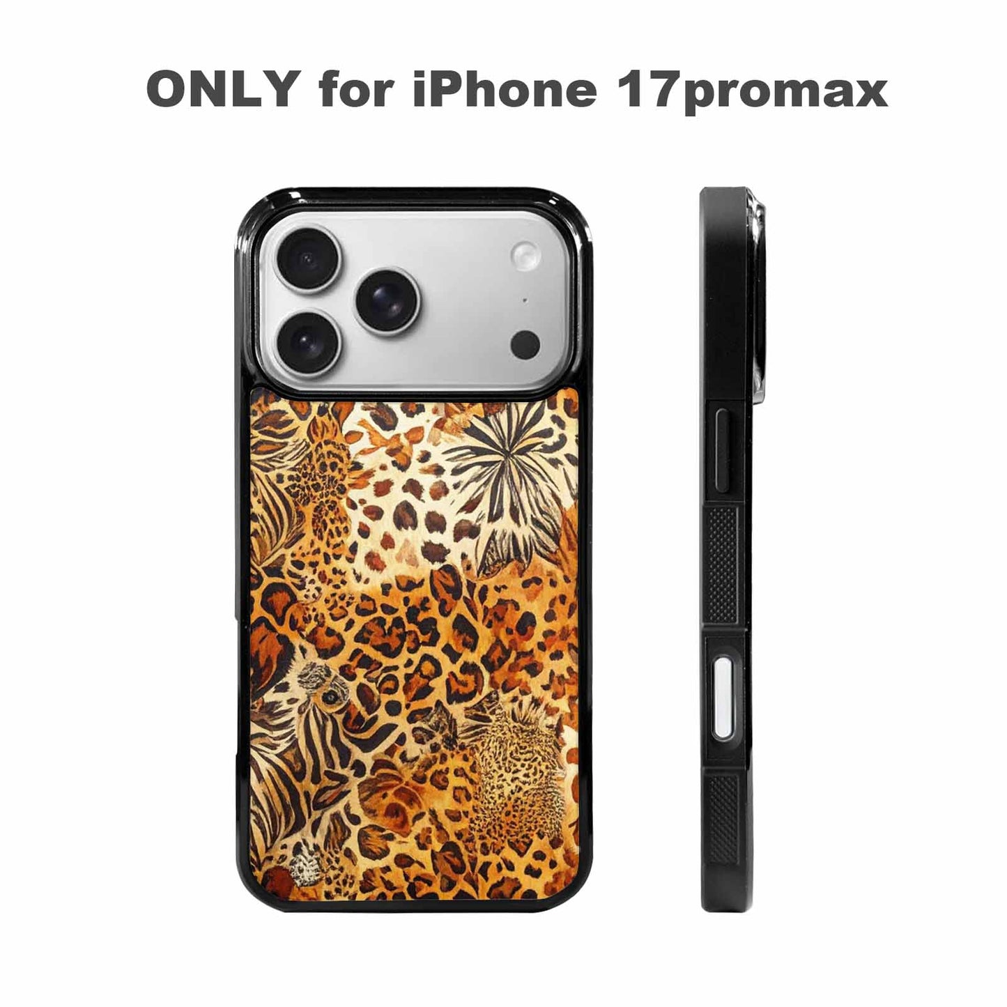 iPhone 17 Pro Max Case — Small Animal Print Pattern, Animal Print, Custom Phone Case