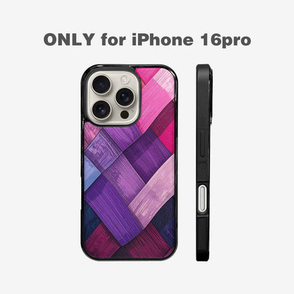 iPhone 16 Pro Case — Genderfluid Flag Color Theme Small Rainbow, Custom Made Phone Cover