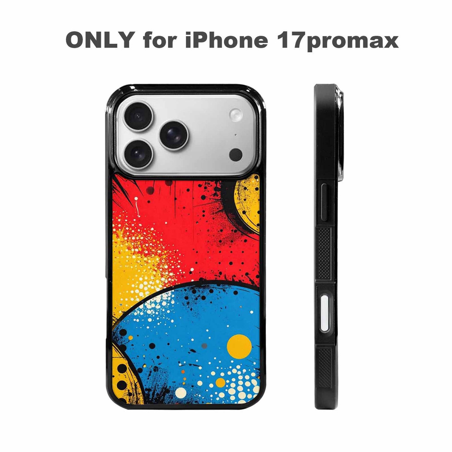 iPhone 17 Pro Max Case — Small Comic Book Halftone Original Art, Customized Protective Case