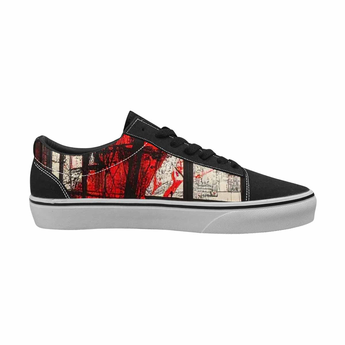 WOMEN'S Liminal Space Fragment Lace-Up Canvas Y2K Custom Shoes