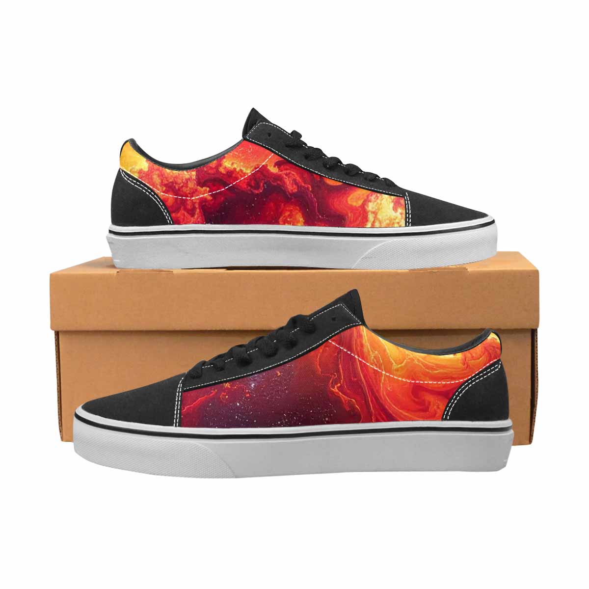 MEN'S Galaxy Art - Canvas Lace-Up Cottagecore Custom Shoes