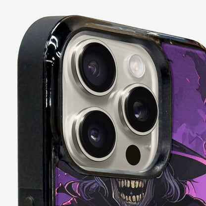 iPhone 16 Pro Case — Scary Horror Halloween Art Print Edge, Custom Made Phone Cover