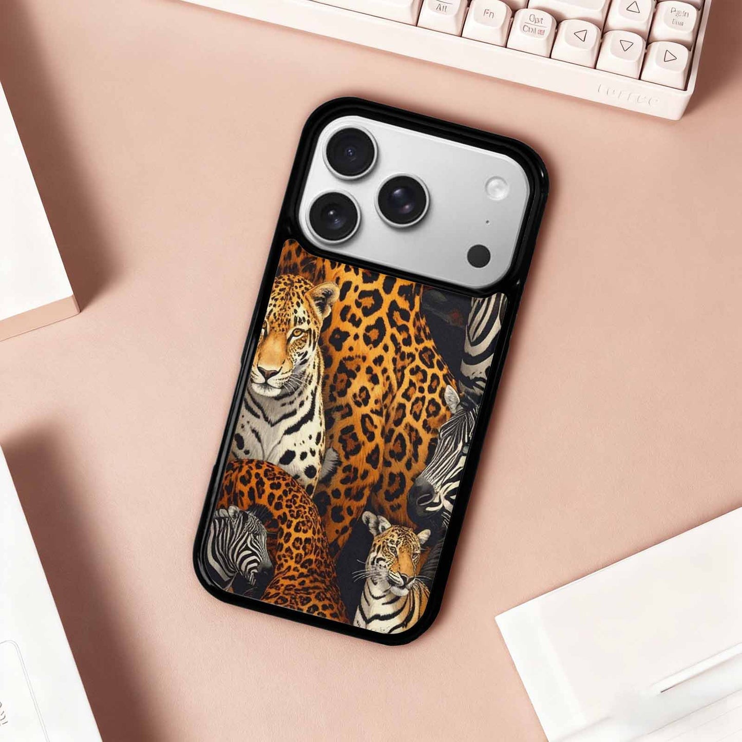 iPhone 17 Pro Case — Small Animal Print Pattern Randomly Animal, Custom Phone Case