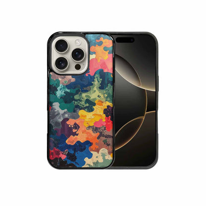 iPhone 16 Pro Case — Camo Patches Full Color Vibrant Camo, Customized Protective Case
