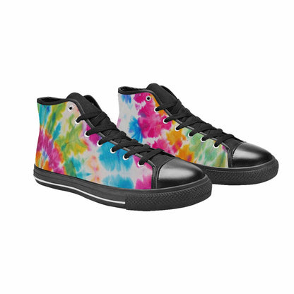 WOMEN'S Tie Dye Rainbow Twist High Top Canvas Dreamcore Shoes