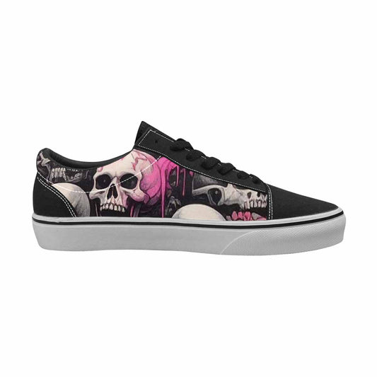 WOMEN'S Rainbow From Skull S Lace-Up Canvas Melting Art Sneakers