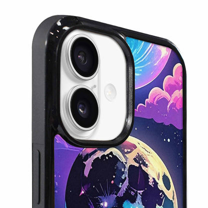 iPhone 17 Case — Neon Winter Moon Cartoon Cute, Custom Designed Case Cover