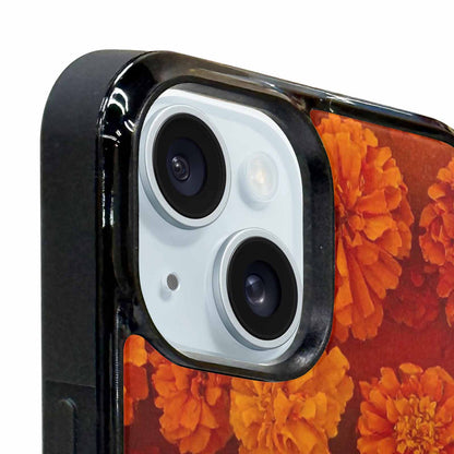 iPhone 15 Plus Case — Marigold Day Of The Dead Marigold, Custom Art Phone Cover