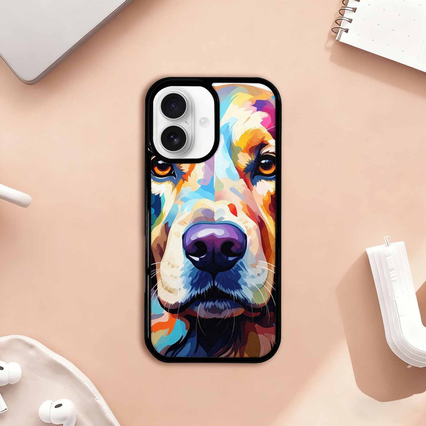 iPhone 17 Case — Golden Retriever Watercolor Art Watercolor Abstract, Custom Designed Case Cover