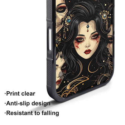 iPhone 17 Pro Max Case — Skull Dark Art Gothic Print Gothic, Custom Designed Case Cover