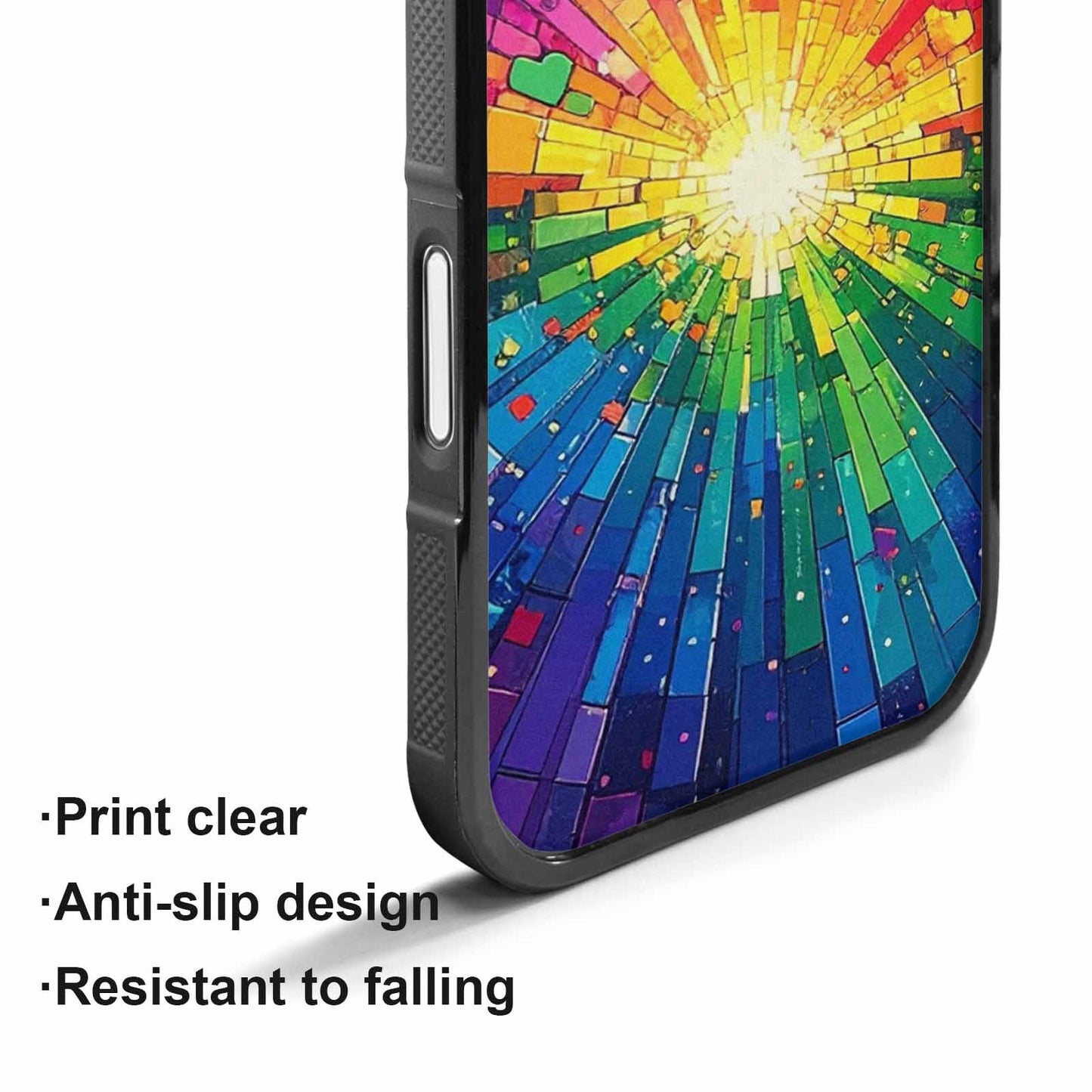 iPhone 17 Case — Pixel Art Bit Burst Original Art, Original Design Phone Case