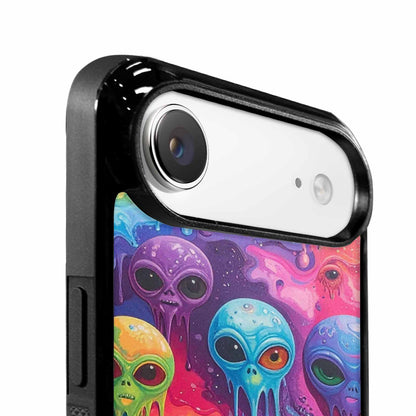 iPhone 17 Air Case — Aliens Tie Dyemelting Aliens P Tie, Custom Printed Phone Case