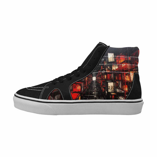 WOMEN'S Liminal Space Fragment High Top Canvas Y2K Shoes