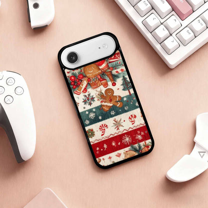 iPhone 17 Air Case — Small Christmas Holly Snowflake Candy Original, Custom Designed Case Cover
