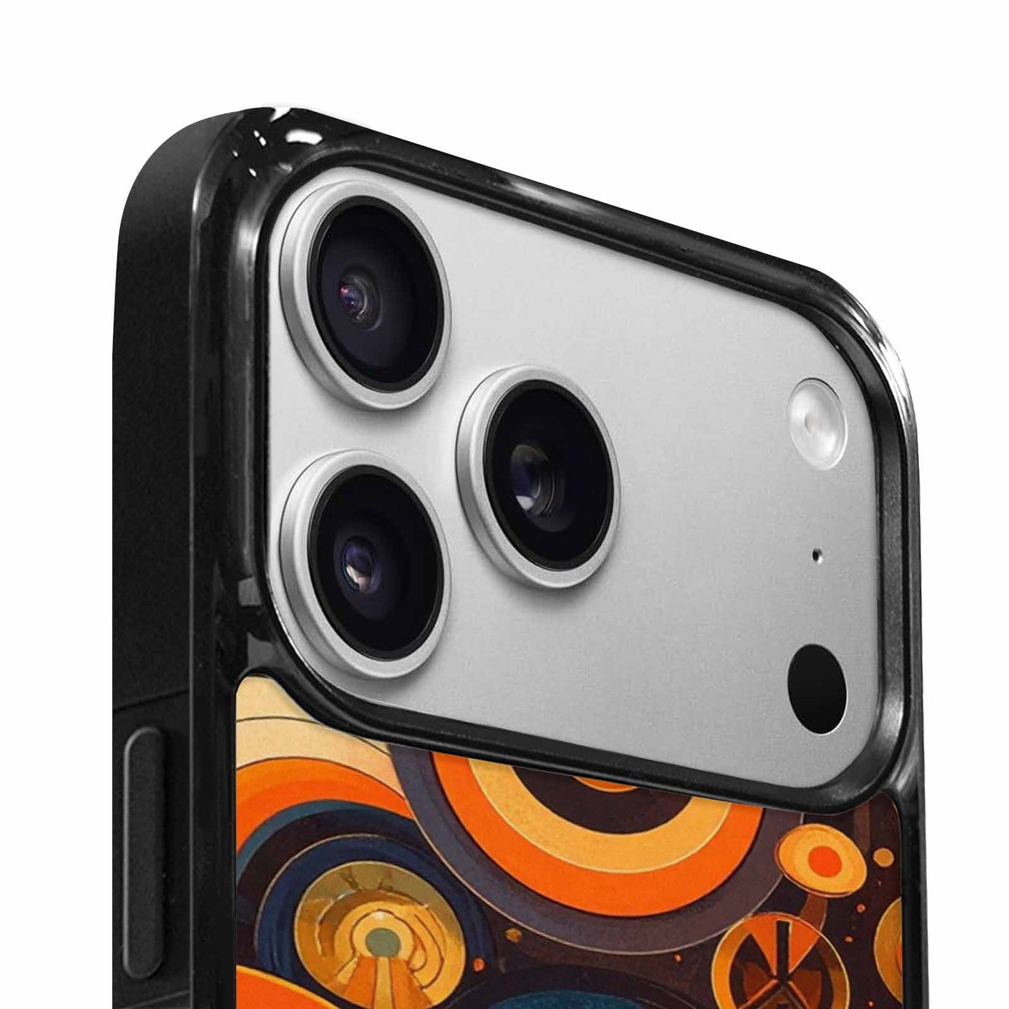 iPhone 17 Pro Case — Small Groovy Peace Sign Swirl Original, Original Design Phone Case