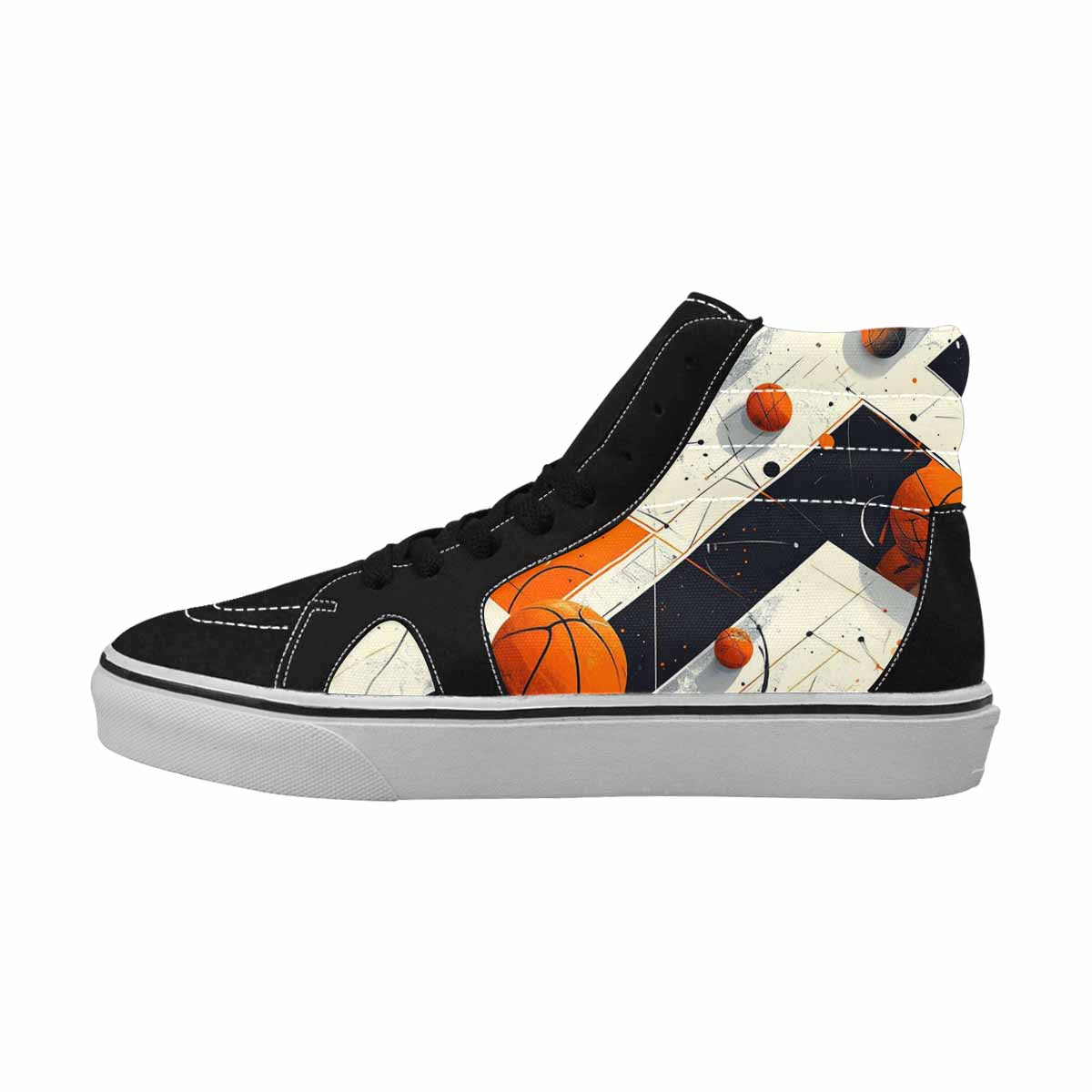 MEN'S Dark Black White Repeat White 4 Ferion
