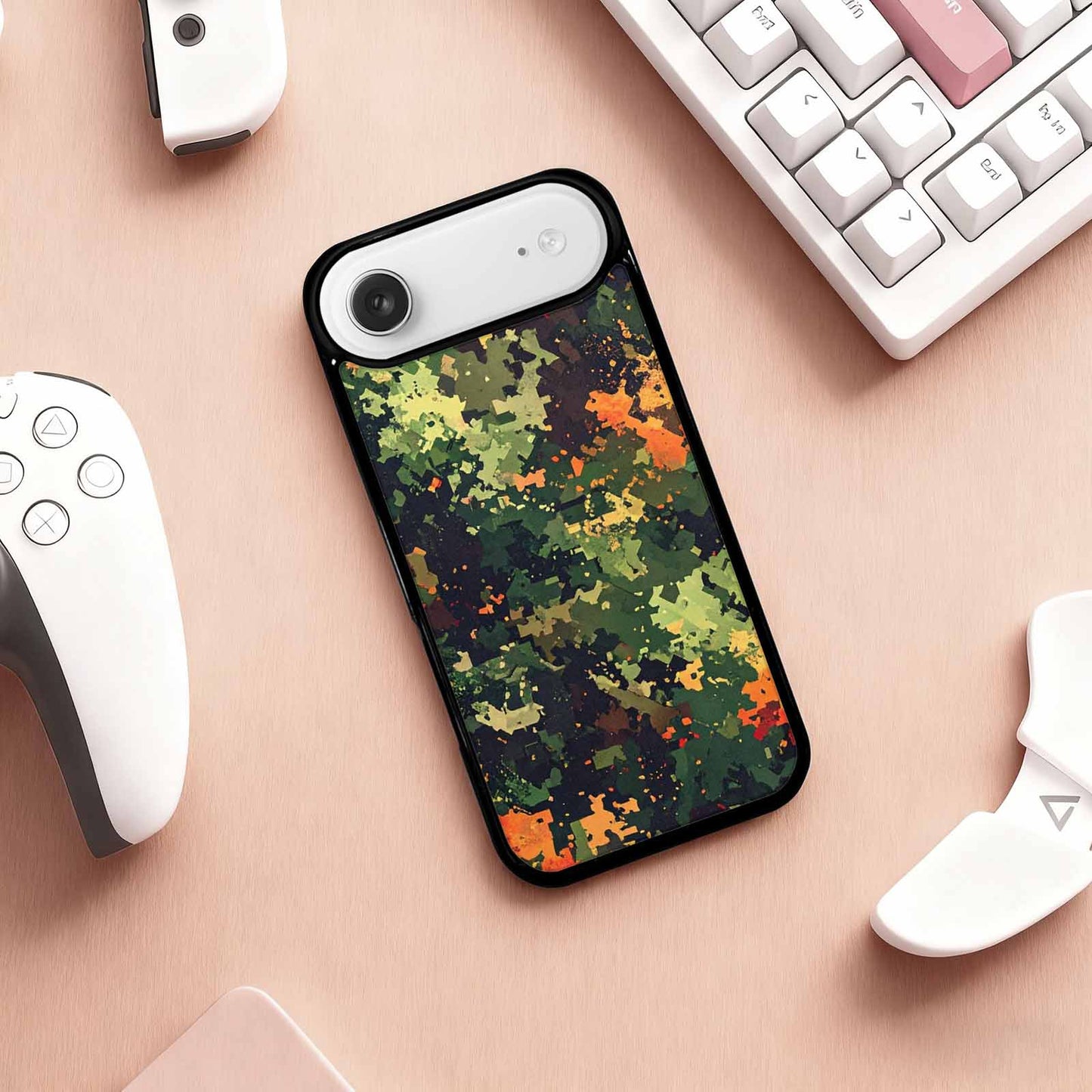 iPhone 17 Air Case — Small Military Camouflage Blotch Pattern Camo, Original Design Phone Case