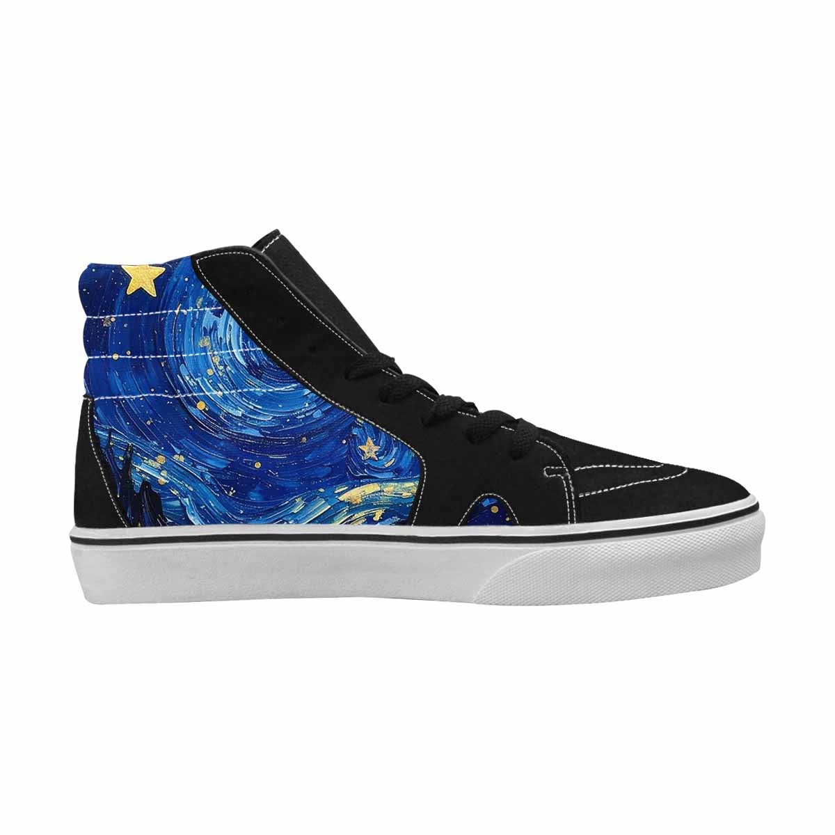 WOMEN'S Starry Night Galaxy High Top Canvas Dreamcore Custom Shoes