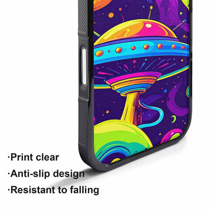 iPhone 17 Pro Max Case — Alien Ufo Cartoon Art Alien Scifi, Customized Protective Case