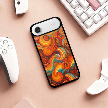 iPhone 17 Air Case — Small Groovy Peace Sign Swirl Original, Custom Art Phone Cover