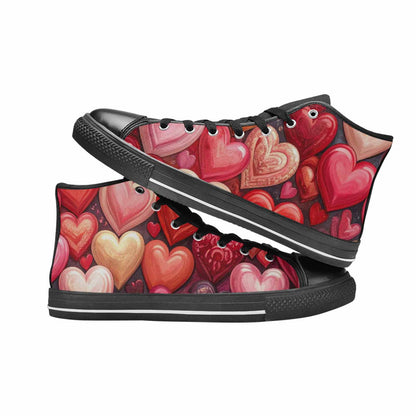 WOMEN'S No Words Or High Top Canvas Surreal Sneakers
