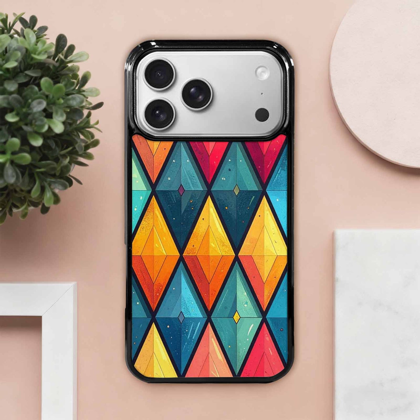 iPhone 17 Pro Max Case — Vintage Summer Diamond Retro Vintage, Customized Protective Case