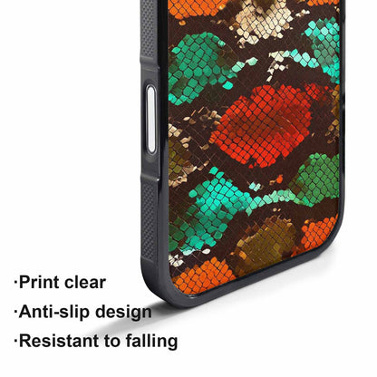 iPhone 17 Pro Max Case — Snake Print Dark Seamless Animal Print, Custom Print Case Cover