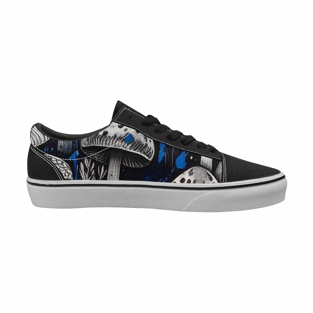 WOMEN'S Mushrooms (general) Lace-Up Canvas Melting Art Custom Sneakers