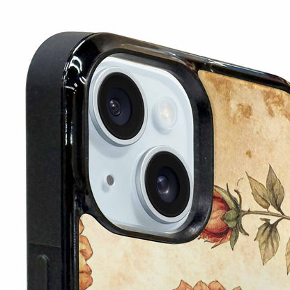 iPhone 15 Case — Vintage Botanical Art Pattern, Custom Made Phone Cover