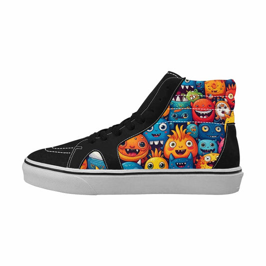 WOMEN'S Cartoon Monster Character High Top Canvas Surreal Shoes