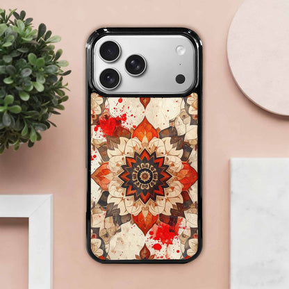 iPhone 17 Pro Max Case — Small Mandala Pattern, Randomly Floral, Custom Art Phone Cover