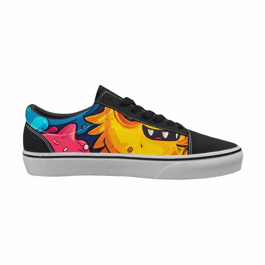 MEN'S Cartoon Monster Character Canvas Lace-Up Dark Academia Custom Shoes