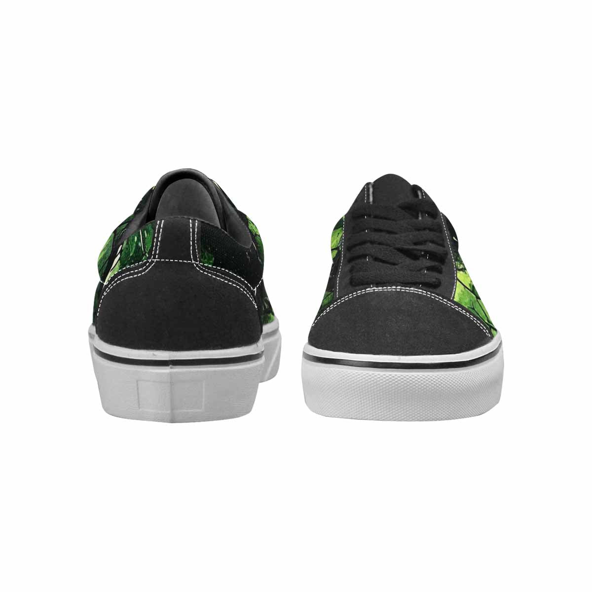 WOMEN'S Reptile Scale Lace-Up Canvas Vibrant Chaos Sneakers