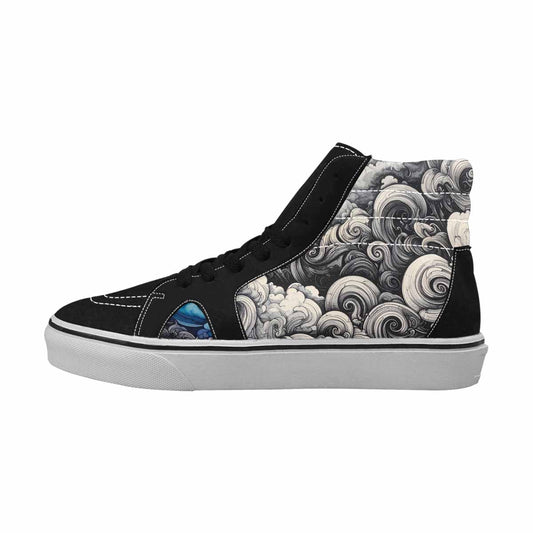 MEN'S Tie High Top Canvas Grunge Custom Shoes