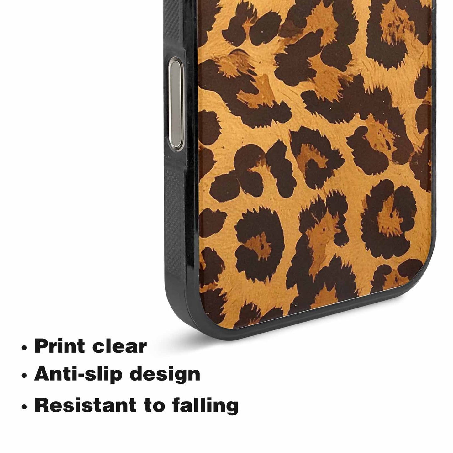 iPhone 16 Pro Max Case — Classic Leopard Print Warm Golden Tan, Custom Printed Phone Case