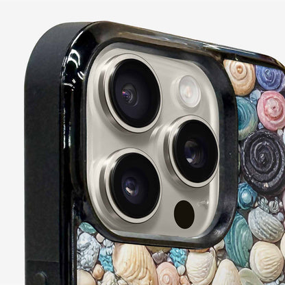 iPhone 16 Pro Case — Seashell Collage Seashell Collage Pattern Hundreds, Unique Phone Case Design