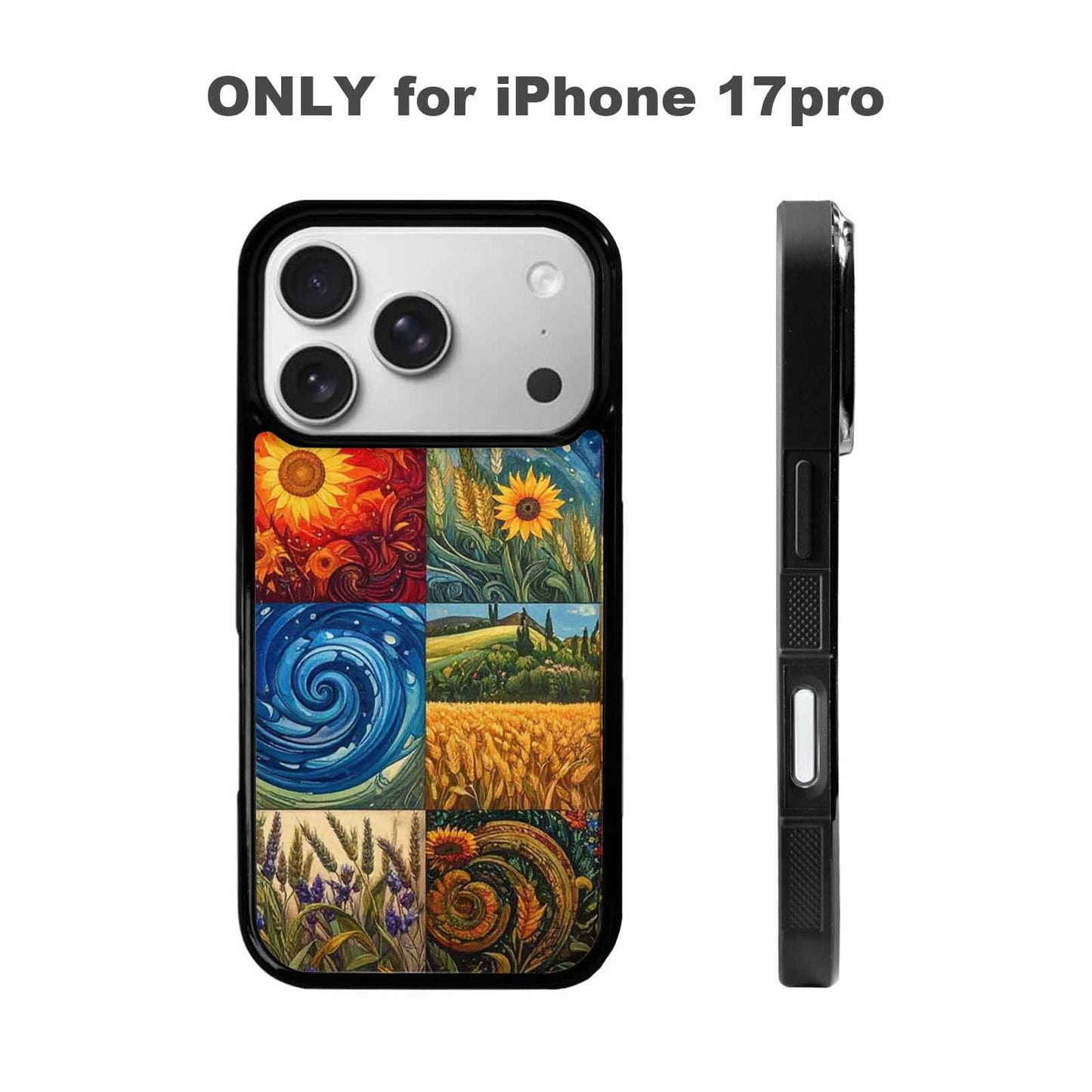 iPhone 17 Pro Case — Small Van Gogh Style Swirl Galaxy, Customized Protective Case