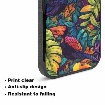 iPhone 15 Plus Case — Toucan Jungle Toucan Jungle Pattern Hundreds, Customized Protective Case