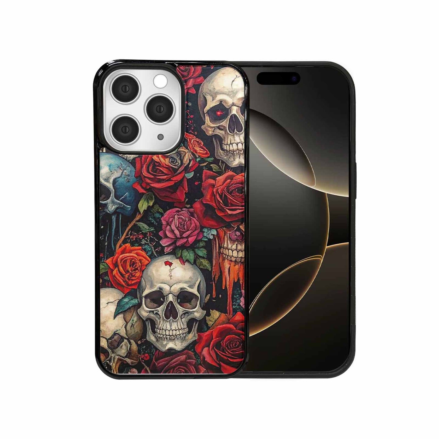 iPhone 15 Pro Max Case — Skulls And Rosesmelting Skulls A, Custom Phone Case