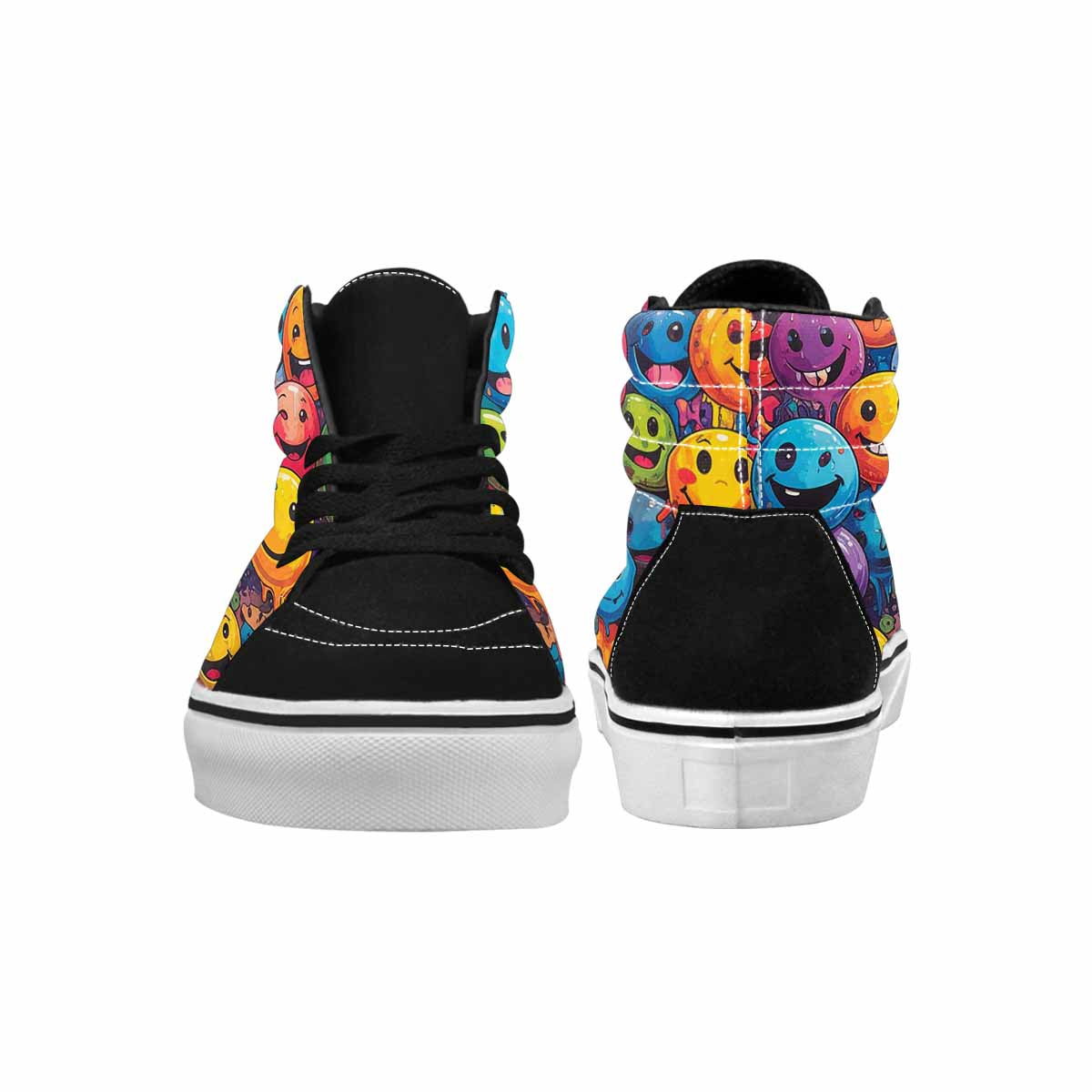 MEN'S Melting Moon Smiley High Top Canvas Dreamlike Shoes