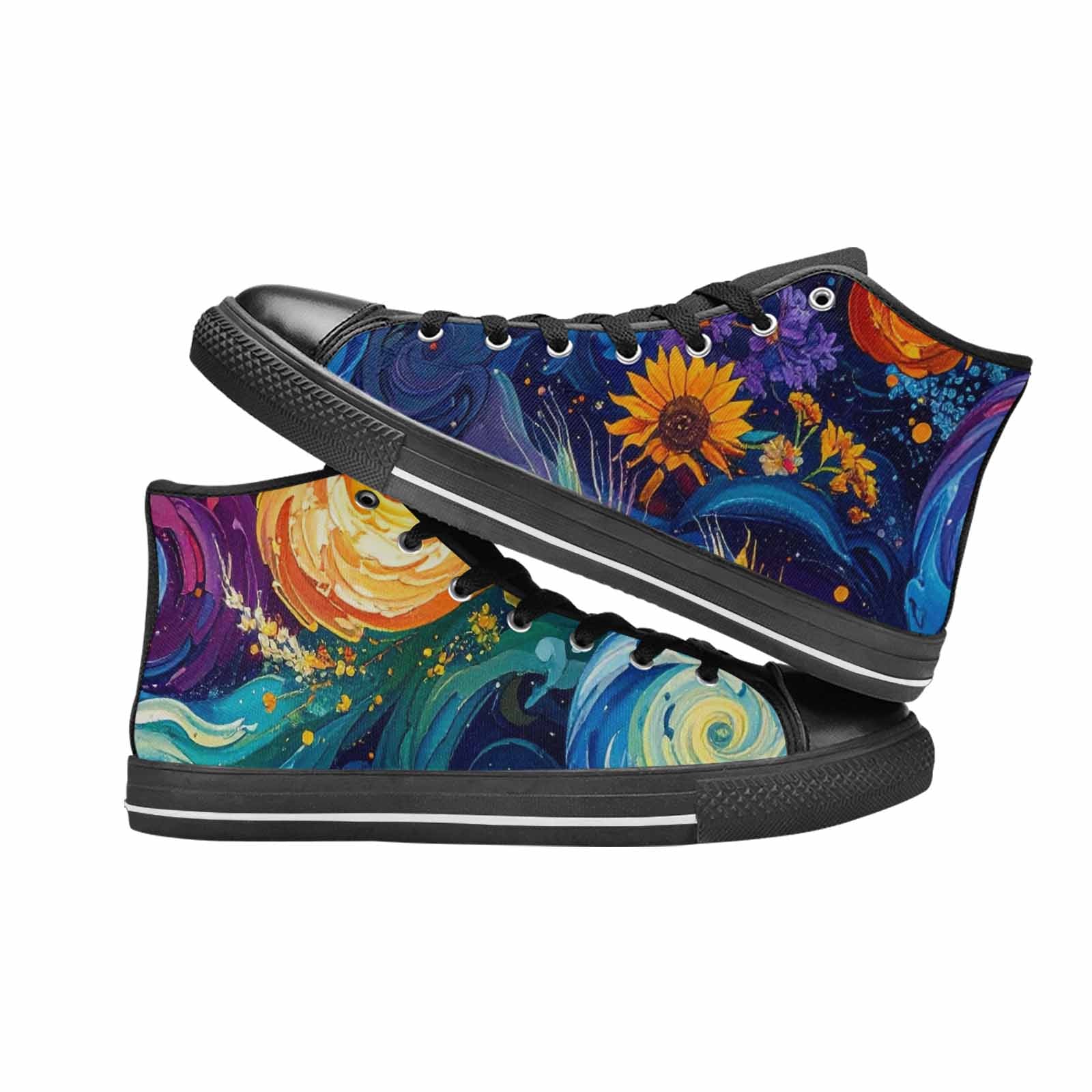 WOMEN'S Blend All Versions High Top Canvas Aesthetic Custom Sneakers