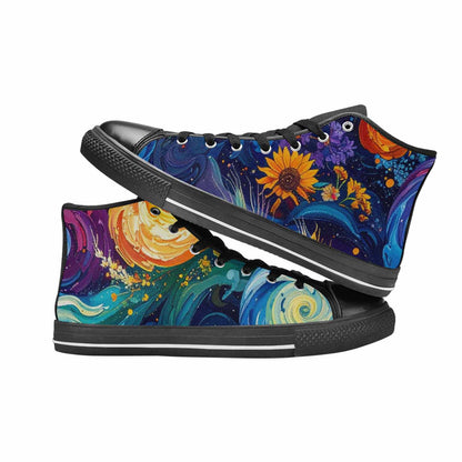 WOMEN'S Blend All Versions High Top Canvas Aesthetic Custom Sneakers