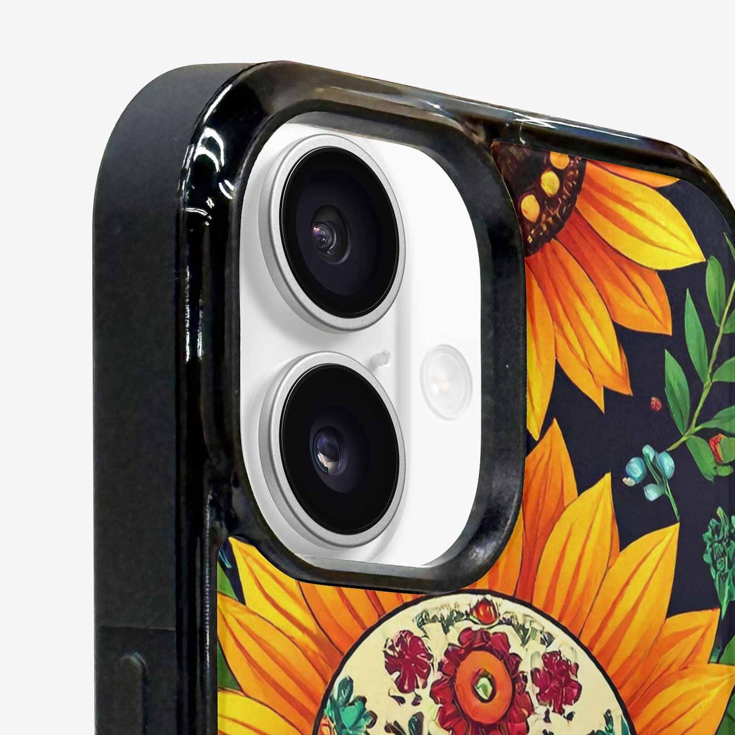 iPhone 16 Case — Sunflowers And Skulls, Customized Protective Case