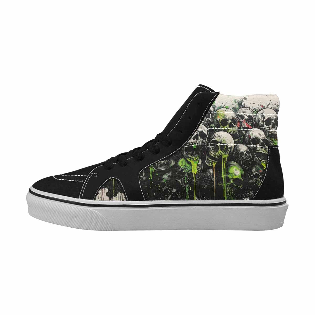 MEN'S Rainbow From Skull S High Top Canvas Vivid Sneakers