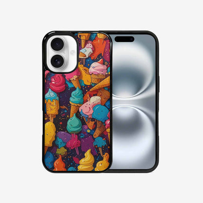 iPhone 16 Case — Ice Cream Motif Ice Cream Motifs, Personalized Phone Case
