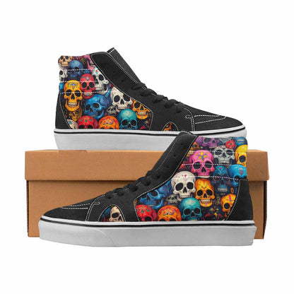 WOMEN'S Skulls High Top Canvas Custom Design Y2K Customized Sneakers